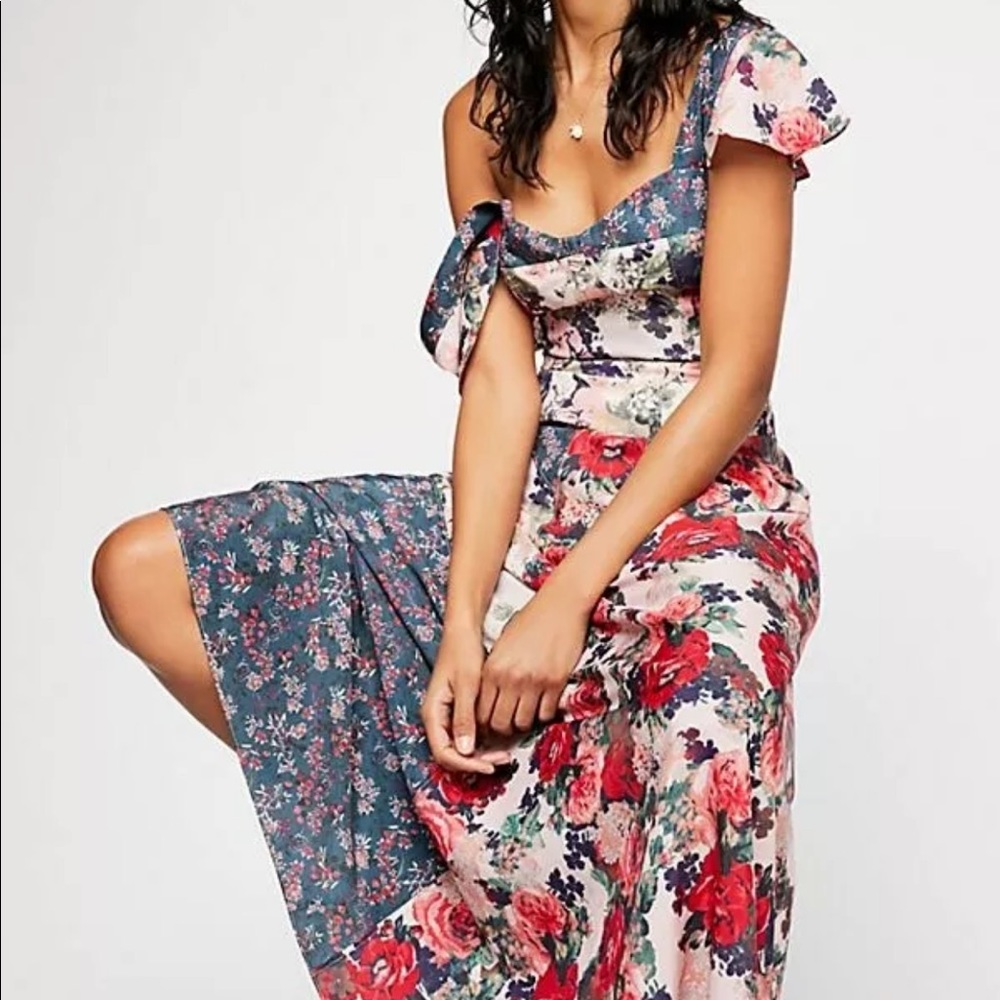 Free People La Fleur Floral Maxi Dress
